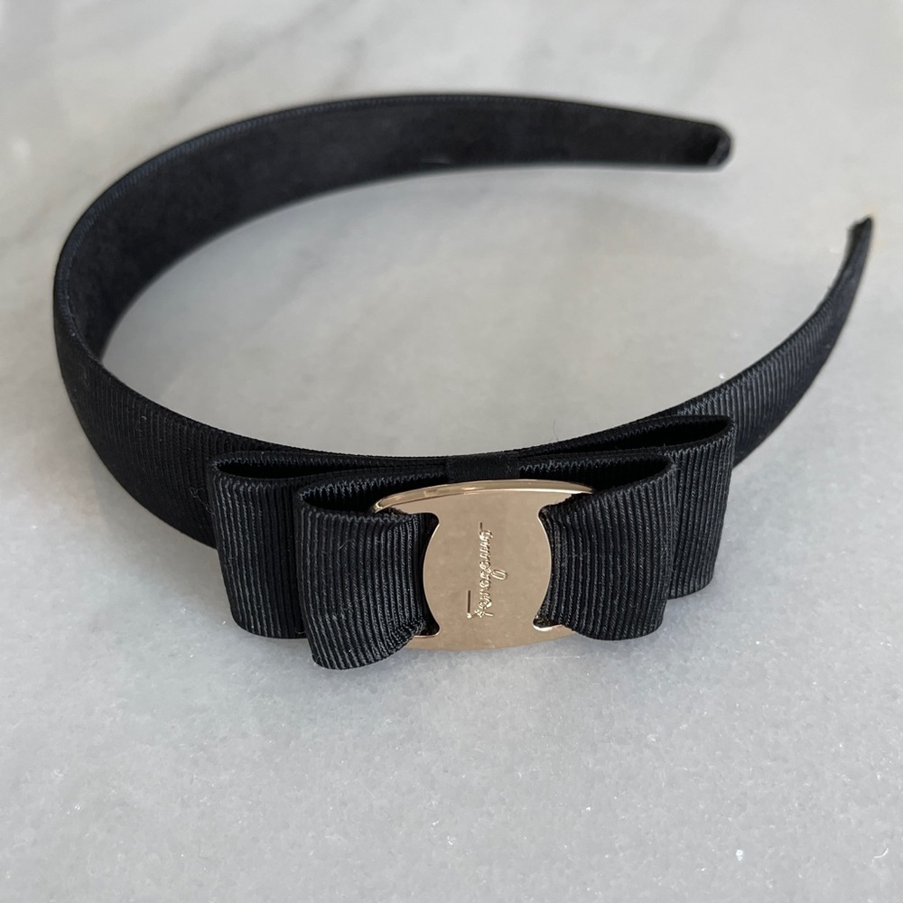Ferragamo Vera Headband Black - NWOT
